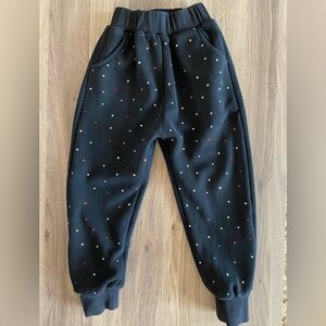 Lola + The Boys Girl's Rainbow Sparkle Sweatpants Sz 6